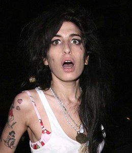 Amy Winehouse leaves her home and heads to a Camden bar with some friends at 2.30am, despite having spent the earlier part of the evening at another pub!! She also attempts to buy a kebab, but the shop is shut, much to her annoyance. London, England - 23.04.08 Credit: (Mandatory): Will Alexander/WENN